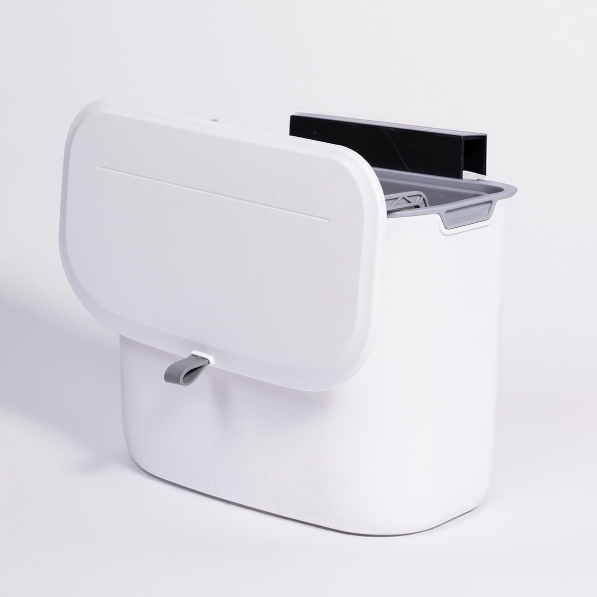 Goedkoopste Hangende Prullenbak met Deksel voor Keuken, Badkamer en Kantoor - Vuilnisbak zonder Boren, 7L