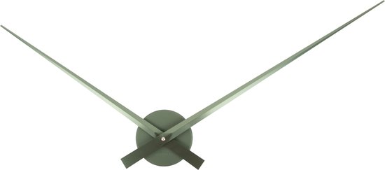 Karlsson - Wandklok Little Big Time Metallic - Metallic jungle green- Ø77,5cm