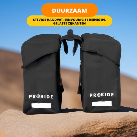 Variobag Enkele Fietstas reCYCLEd - Zwart - Clarijs Fietstassen