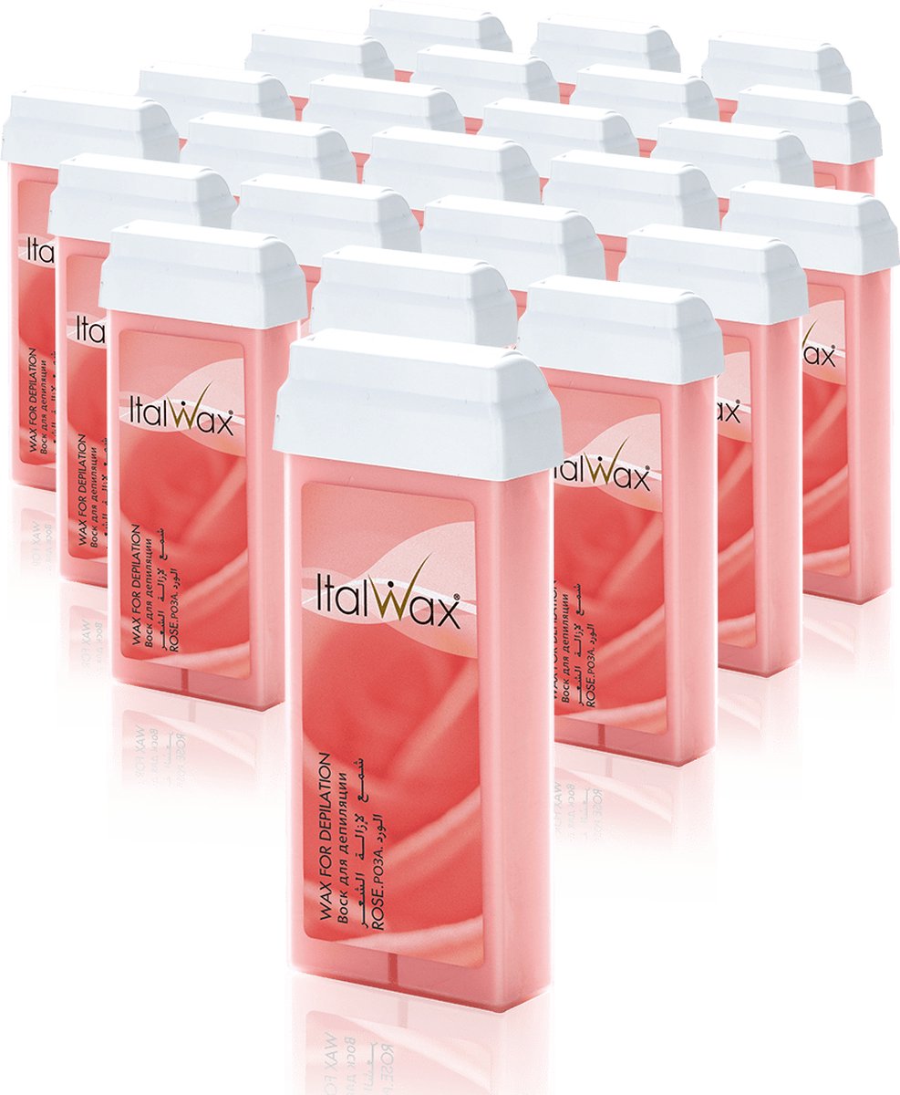 Goedkoopste ItalWax Waxpatroon Rosendoos, 24 stuks - Wax Cartridge Rose Box voor Professioneel Waxen