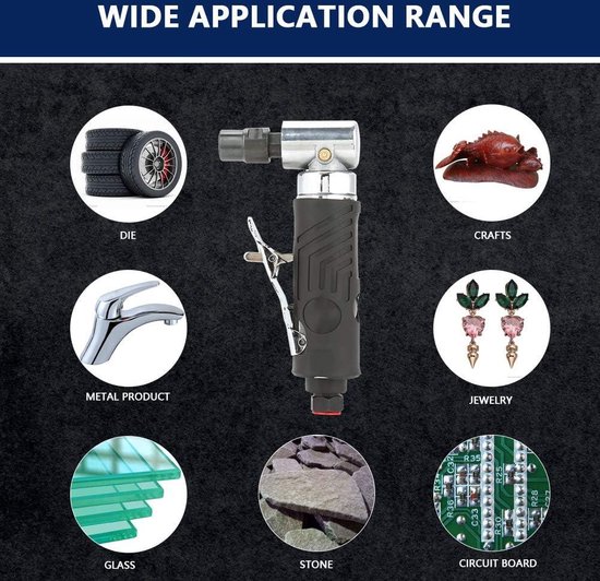 Meuleuse Angle Pneumatique Meuleuse Air 90° Yuhtech - 20000 Tr/min Pour Polissage Et Meulage Polissage Meulage
