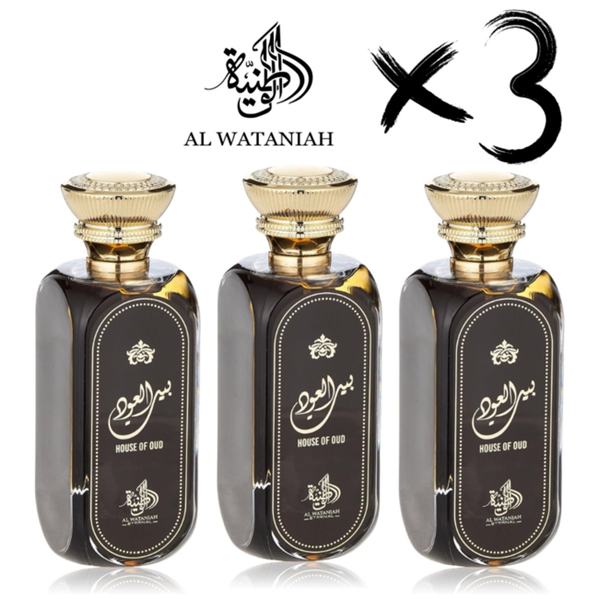 Goedkoopste AL WATANIAH 3 X ETERNAL PERFUME HOUSE OF OUD, 100ml