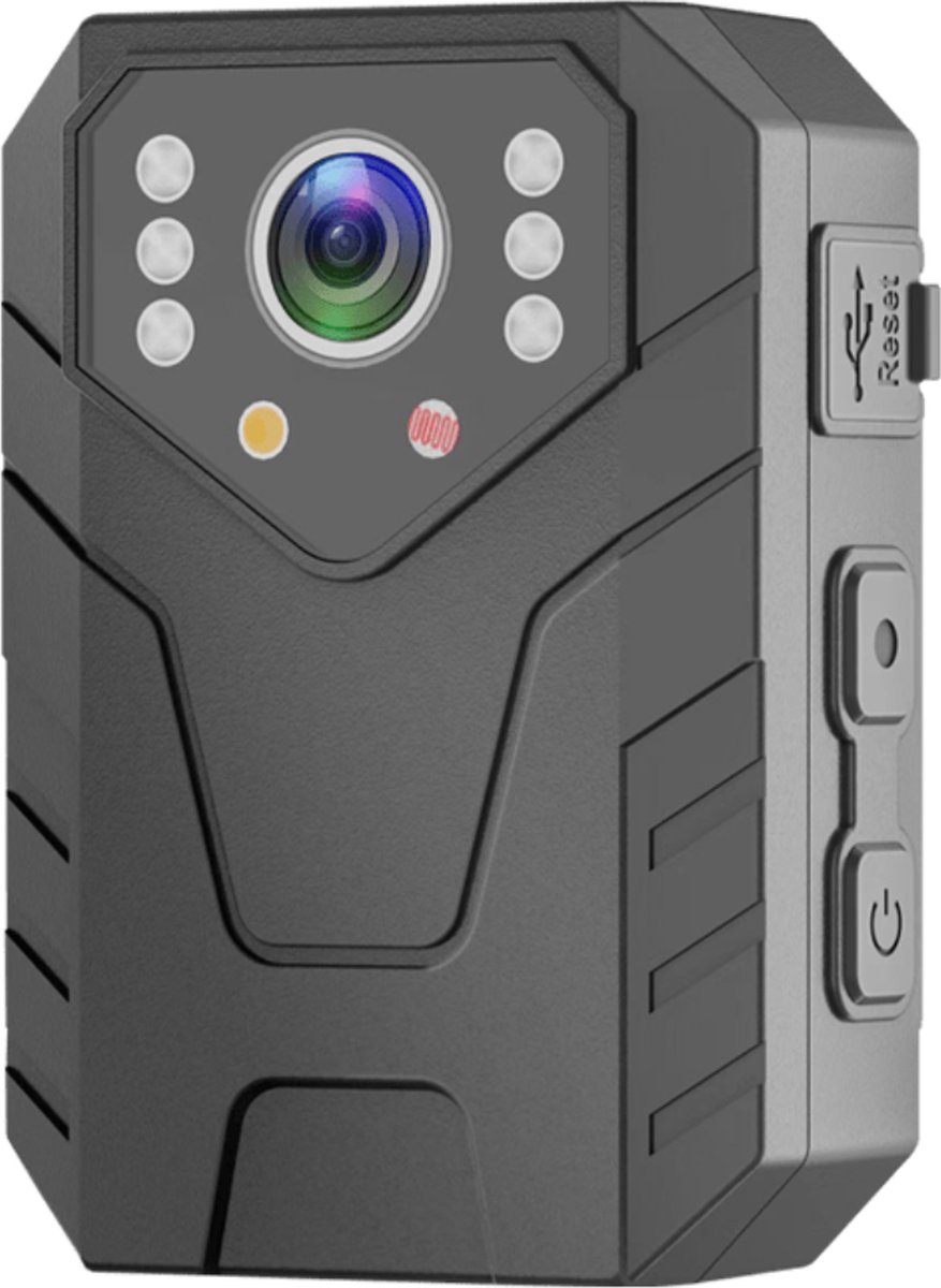 Bovista Politie Bodycam - Chest Camera - Spy Camera - Spy Cam - Verborgen Camera - Spionage Camera - Action Camera - HD