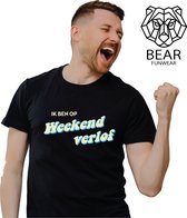 Ik ben op weekend verlof | Funshirt | Grappig t-shirt | Maat XXL