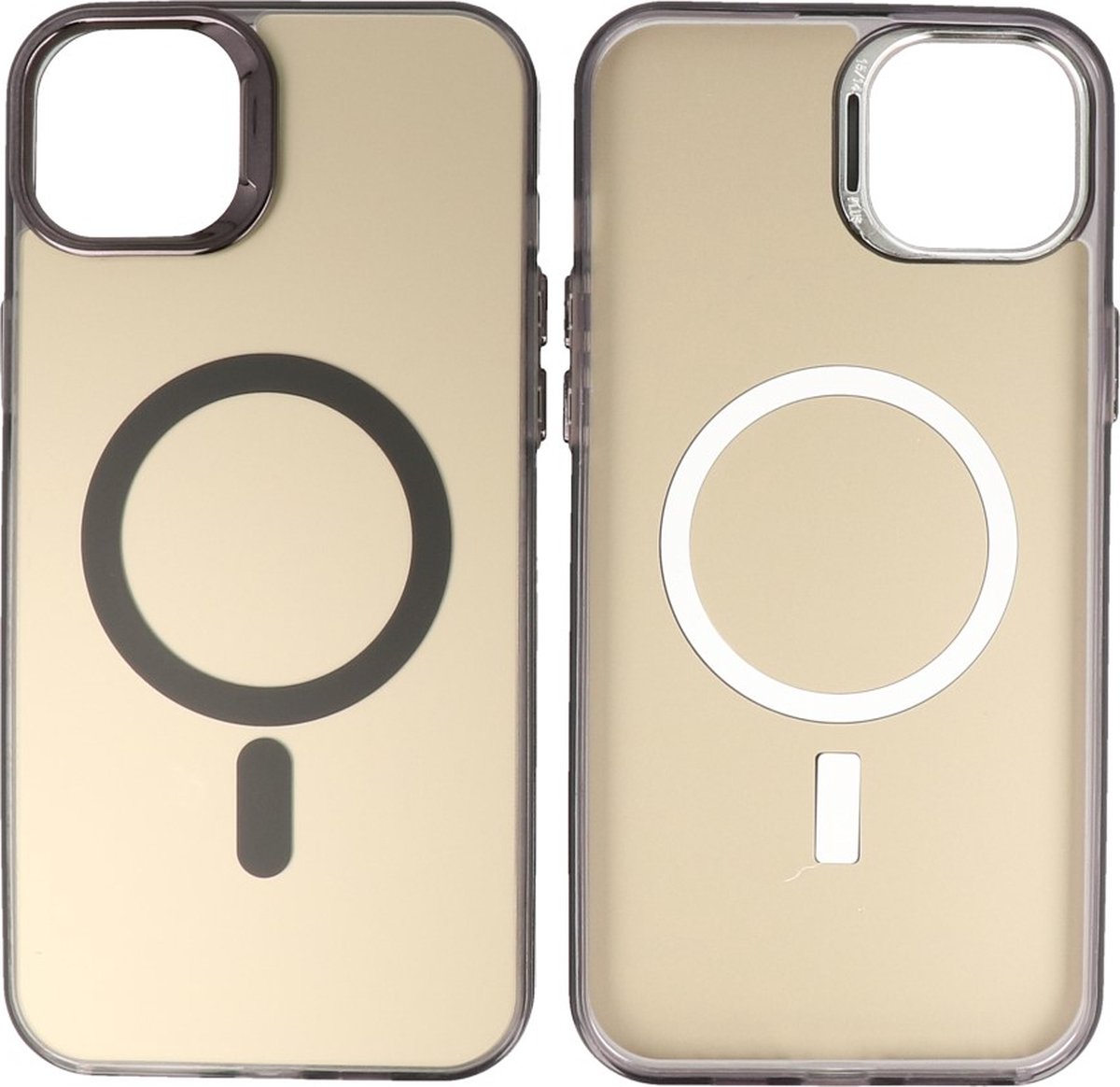 Magsafe Hoesje Geschikt voor iPhone 16 Plus - Magnetisch Smartphone Hoesje - Zwart