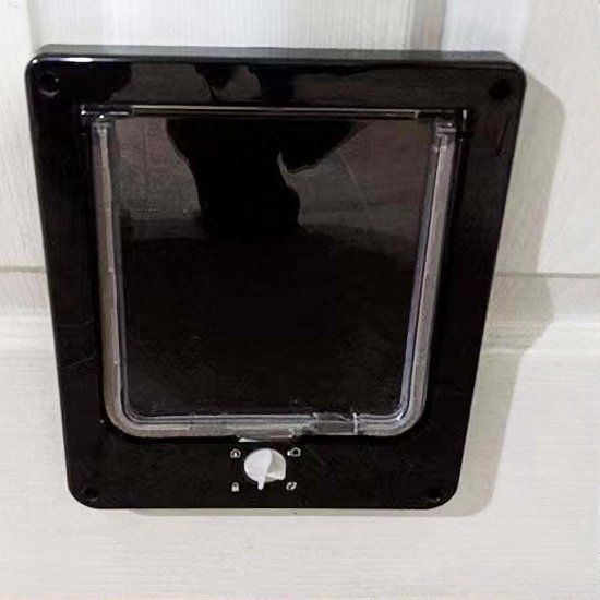 Klassieke 4-weg kattenklep - Magnetische sluiting - Eenvoudige installatie - Kattendeur - Stille handmatige klep - Binnendeur aan de muur - Houten deur - Upvc (bruin, M Klassieke 4-weg kattenklep - Magnetische sluiting - Eenvoudige installatie - Kattendeur - Stille handmatige klep - Binnendeur aan de muur - Houten deur - Upvc (bruin, M