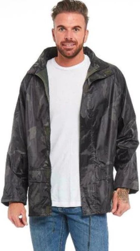 Regenjas heren Waterdicht - Camouflage - Regenjassen - Regenpak - Maat M