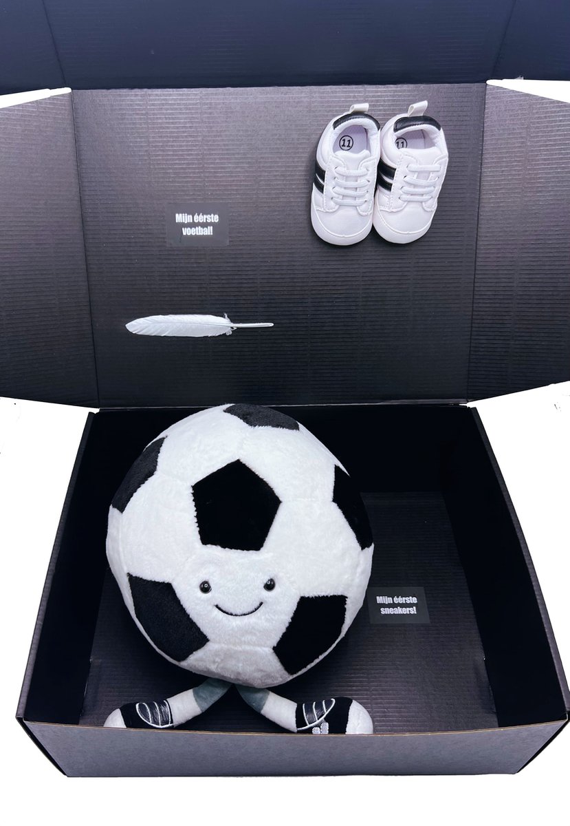 Goedkoopste Kraamcadeau, mijn eerste voelbal, kraamcadeau jongen, kraamcadeau meisje - meer kleuren mogelijk - pluche voetbal XL - kan ook rechtstreeks als cadeau worden verstuurd