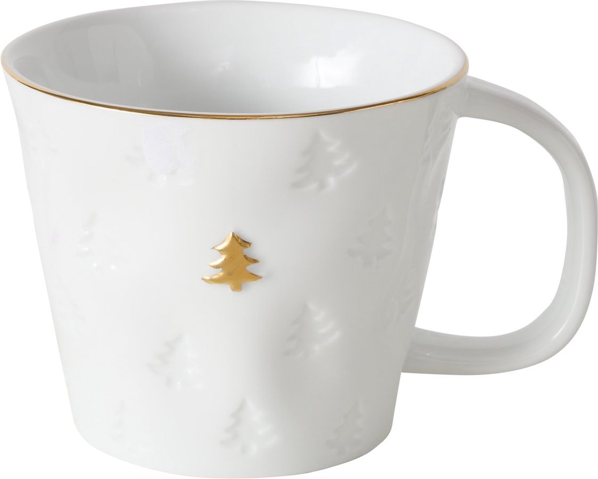 Koffietas / theetas kerstboom. Set van 2 stuks . Boltze Pino