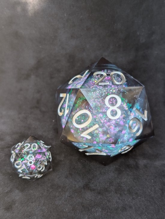 Foto: Mystic midnight d20 55mm dnd dice dungeons dragons dice set