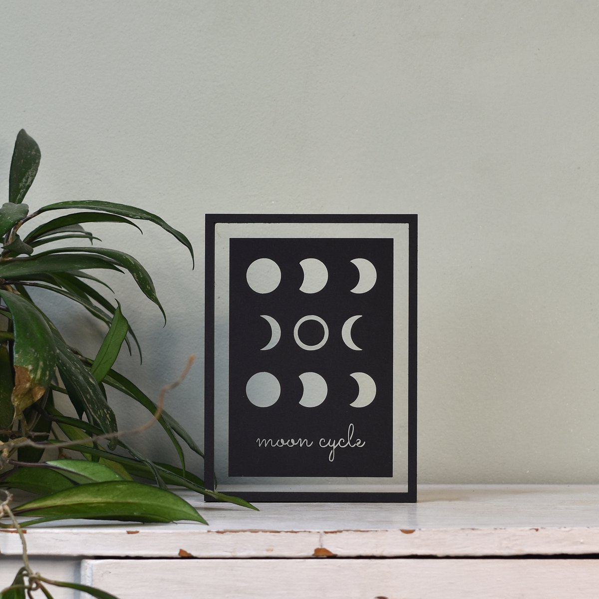 Houten lijstje – Floating Frames – Maancyclus