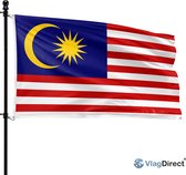 VlagDirect - drapeau malaisien - drapeau en Malaisie - 90 x 150 cm.