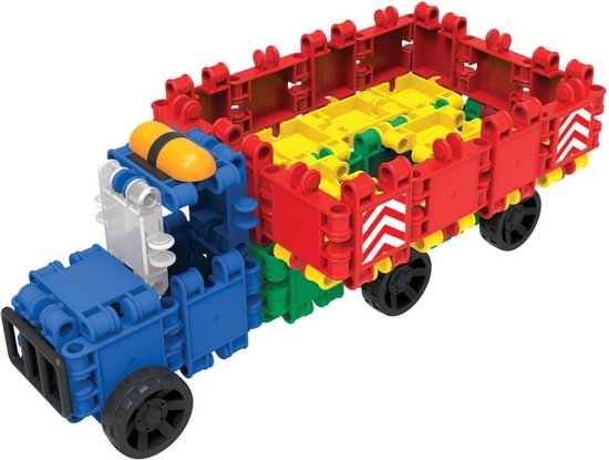 Clics Build & Play 8-in-1 bouwblokken– DUURZAAM SPEELGOED gemaakt van GERECYCLEERDE kunststof- bouwset 5 in 1 - speelgoed 4,5,6,7,8 jaar jongens en meisjes- educatief speelgoed- Montessori speelgoed- constructie speelgoed