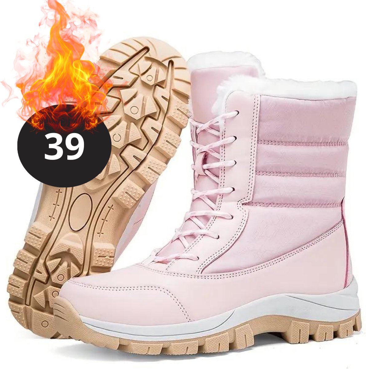 Bovista Snowboots Sneeuwschoenen Sneeuwboots Dames Wintersport Ski Skischoenen Lichtgrijs 39 Laarzen