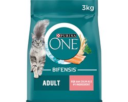 2x Purina One Adult Zalm&Granen - Kattenvoer- 3kg