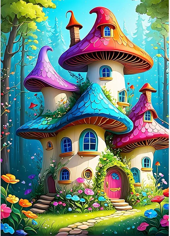 5D Peinture Diamant Pour Enfants Et Adultes Kits Complets Fleur De Lapin Diamond Painting Diamant Complet Point De Croix Kits Arts Craft Pour La Décoration Murale à La Maison Square Drill 30x40cm