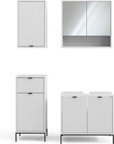 Vicco Badkamermeubelset Eliza, Wit, 4-delig