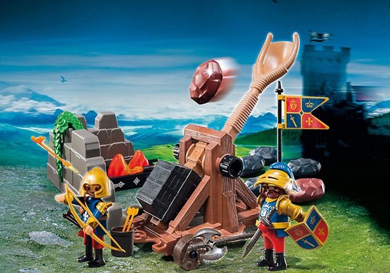 Foto: Playmobil katapult van de leeuwenridders 6039