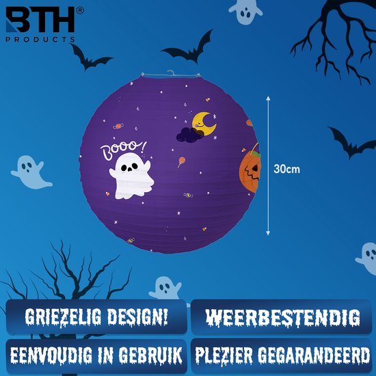 Lampionstokje - Halloween - Lampion - Decoratie Buiten - Versiering - Treklampion - Spook - Sint Maarten - Licht van BTH — afbeelding 3