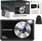 K&L Digitale Camera - Fototoestel - Fotocamera - Compact Camera - Vlog Camera - Voor Kinderen - Inclusief 32GB - NL Software