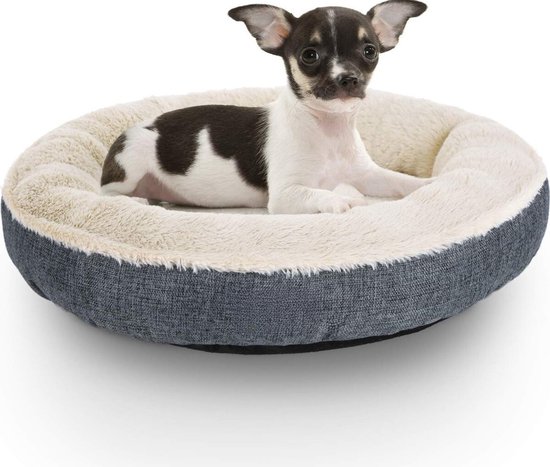 ACAZA Hondenmand – Dierenbed – Small - 55 cm diameter – Donkergrijs