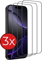 Protecteur d'écran adapté pour iPhone 16 Pro Max Protecteur d'écran en Tempered Glass trempé Couverture complète - Protecteur d'écran adapté pour iPhone 16 Pro Max Protecteur d'écran Couverture d'écran - 3 PACK