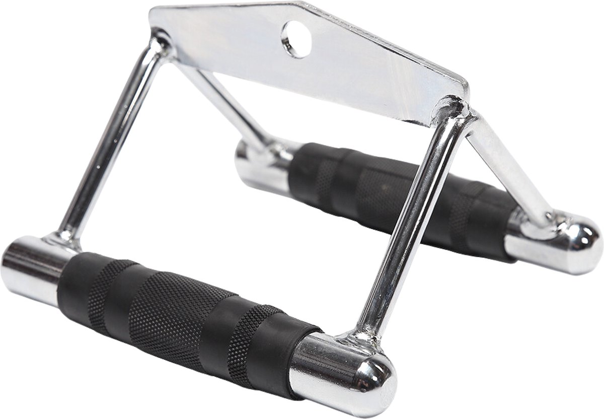 Sportschool V Bar Vierkant - KabelGrip Set - Heavy Duty Handvatten - cable grips - Geschikt voor Zittende Rows en Krachttraining