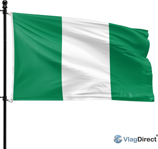 VlagDirect - drapeau NIGERIAN-NIGERIA drapeau - 90 x 150 cm.