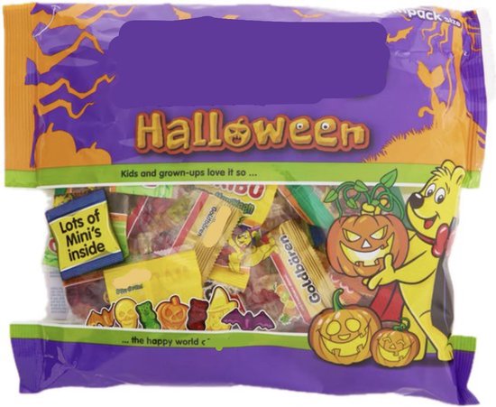 Foto: Halloween 550 gr 38 mini zakjes uitdeel snoep uitdeelzakjes traktatie zoet multipack sint maarten sinterklaas en kerst cadeau