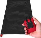 Mini Pocket Picknickdeken - Zakdeken - 150 x 110 Cm - Waterafstotend & Lichtgewicht - Outdoor Kleed - Picknickkleed - Strandlaken - Zandvrije Strandmat - Buitenkleed - Rood - Perfect Voor Buitenshuis, Kamperen, Wandelen, Reizen