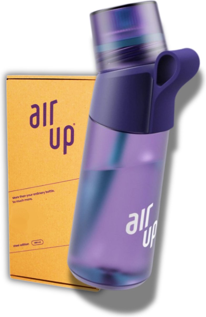 Air Up Drinkfles Purple Strike starterskit - 600 ml Bottle - Inclusief 3 pods - starterskit - hydraterend - Air up fles - geurwater - vegan - bio
