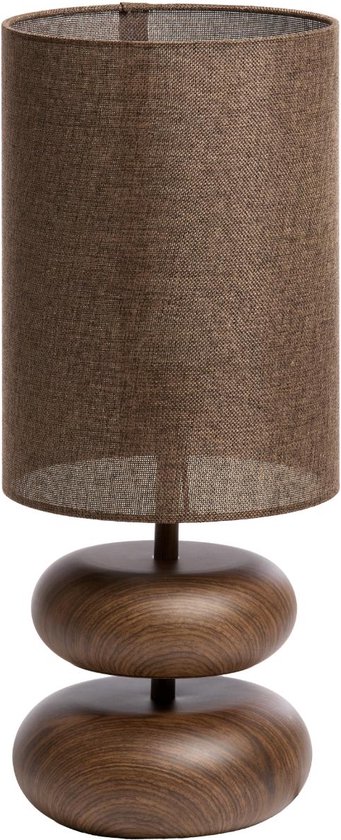 Light & Living Tafellamp Danialo - Bruin - Ø22cm - Modern