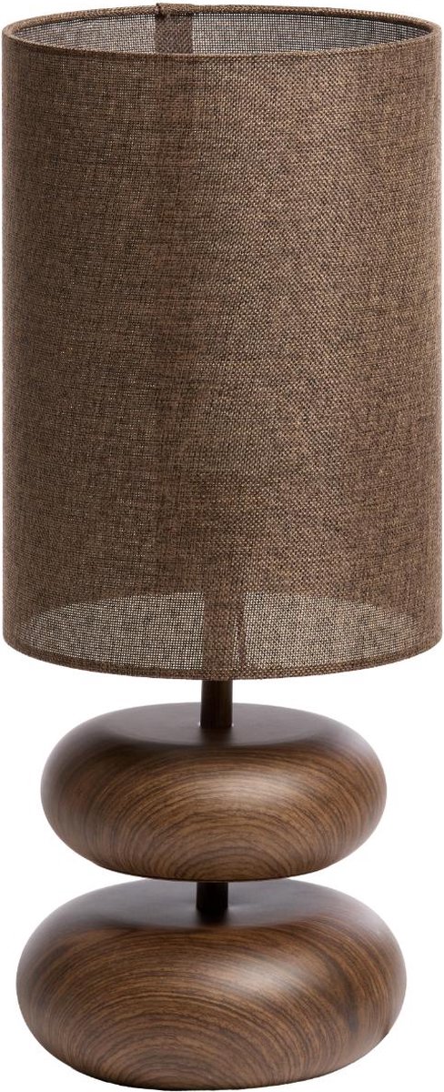 Light & Living Tafellamp Danialo - Bruin - Ø22cm - Modern