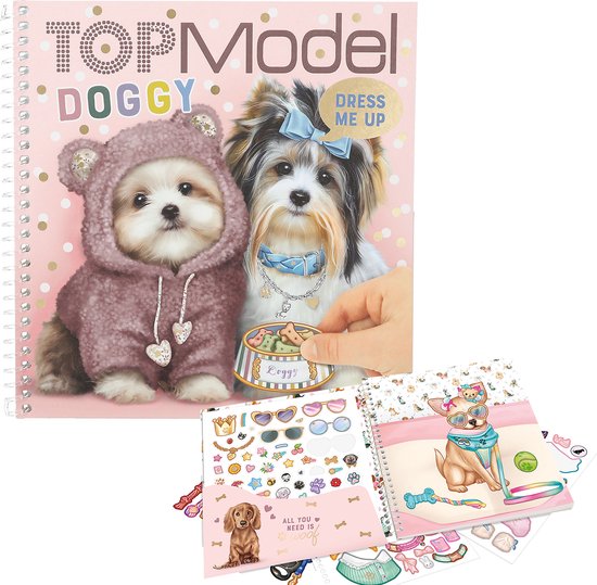 Foto: Depesche topmodel dress me up stickerboek doggy