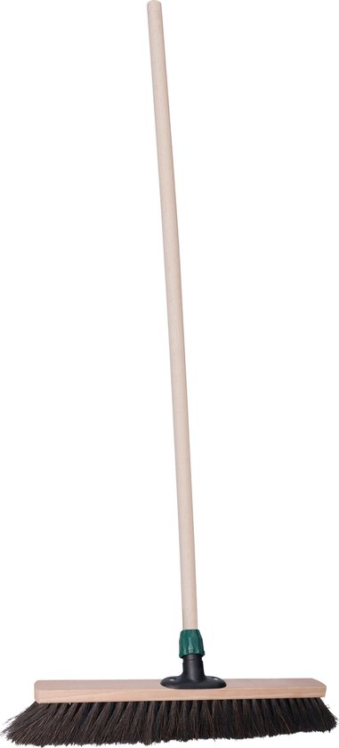 Homéa, Zebra Hout Bezem Kokosvezel PVC 29 cm Buiten Gebruik Zebra Wood