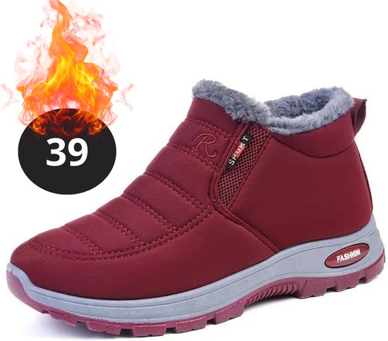 Bovista Snowboots - Sneeuwschoenen - Sneeuwboots - Dames - Wintersport - Ski - Skischoenen - Rood - 39 - Zacht