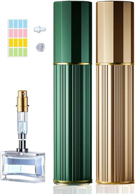 LISAPACK Botella atomizador de perfume de 0.3 fl oz para viajes (3 p