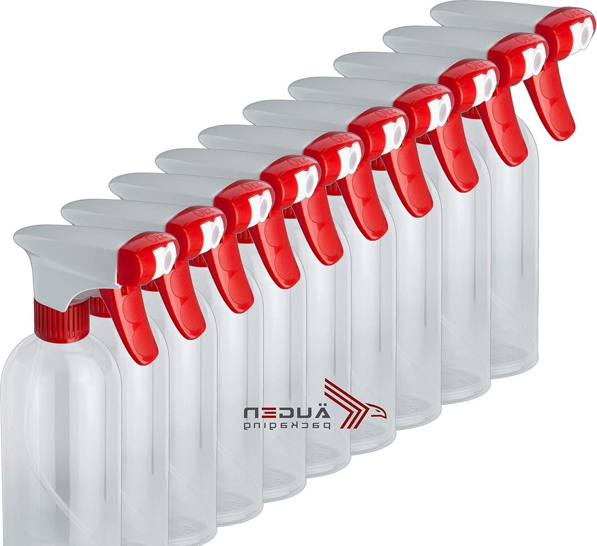 Image of 10 stuks lege transparante 500 ml spuitflesjes - ÄUGEN GmbH