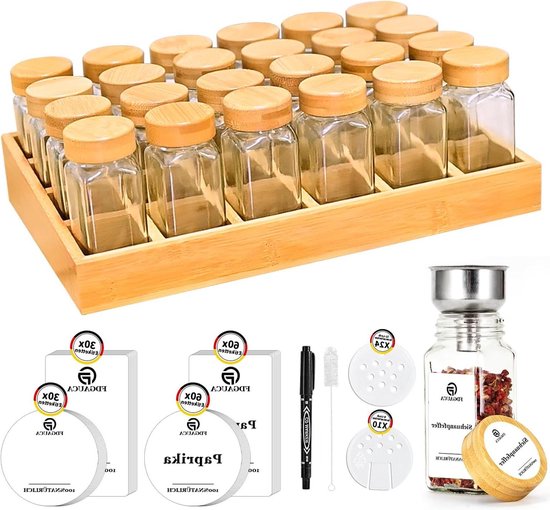 SAEIV Bamboe Kruidenrekken Lade,(12 x 120 ml