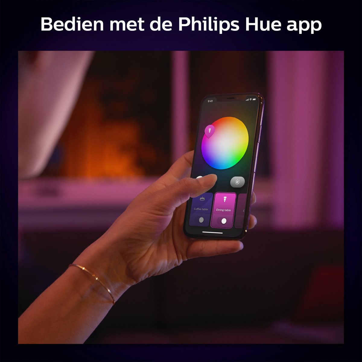 Philips Hue Xamento badkamerinbouwspot - wit en gekleurd licht - 3-pack - zwart - rond — afbeelding 6