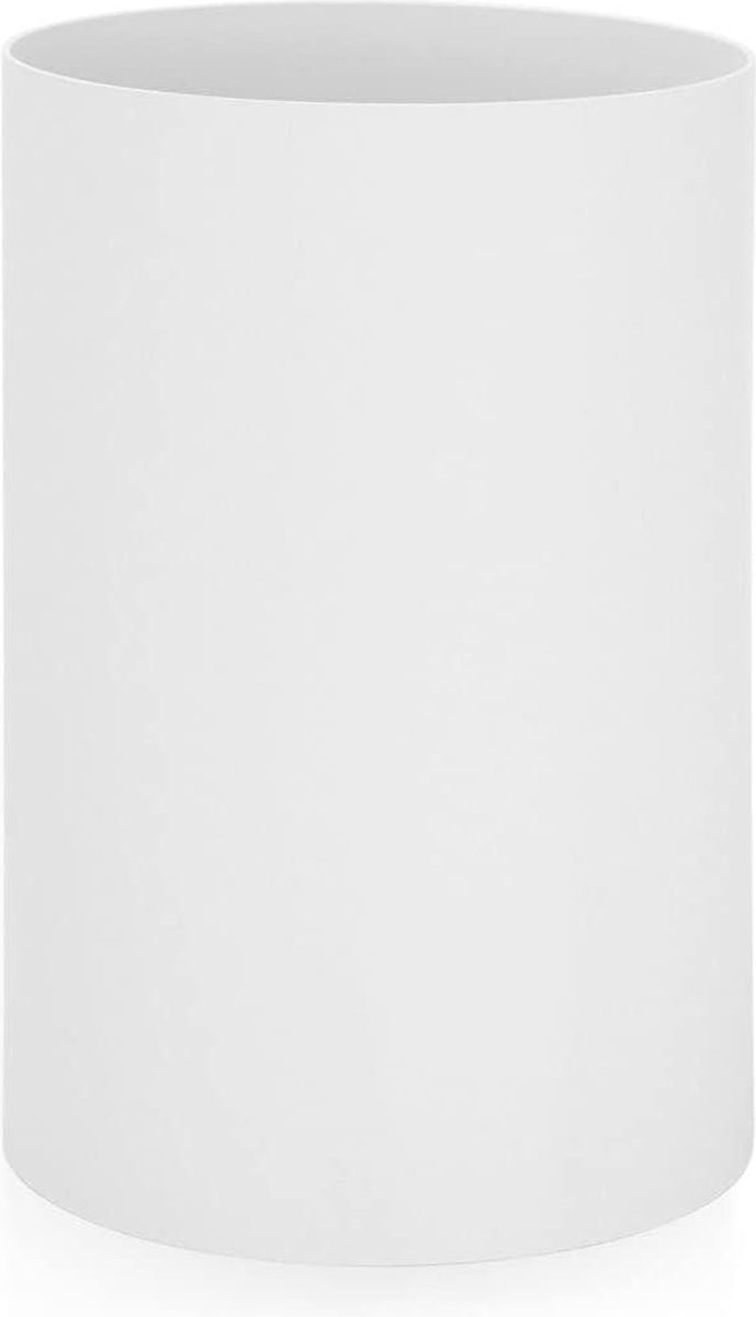 Goedkoopste Prullenbak wit plastic - 25 x 25 x 38 cm.