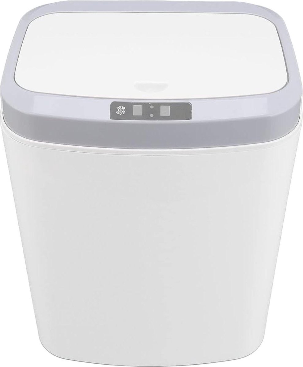 Goedkoopste Prullenbak 16L Automatische Elektrische Intelligente Inductie Prullenbak voor Keuken Kantoor Thuis - Wit