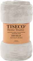 Tiseco Home Studio - Deken COSY DELUX - microflannel - 280 g/m² - 240x220 cm - Silver grey