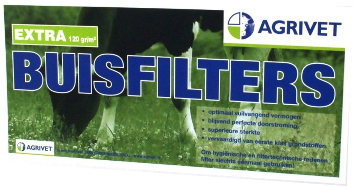 Agrivet Buisfilters extra 120G/M² 860mmx125mm 100stuks