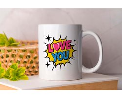 Mok Love You - cadeau - gift - vader - dad - beste vader ter wereld - verjaardag - vaderdag - best dad in the world - father - liefde - cute