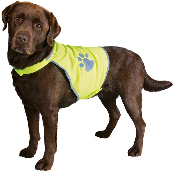 Trixie Veiligheidsjasje Safer Life Fluo Hond XL - Kleding - 95 cm - Geel