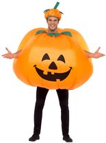 Pumpkin Costume voor Volwassenen - Opblaasbaar Halloween Kostuum - Inclusief Hoed en Batterijopblaassysteem - Grappig en Uniek