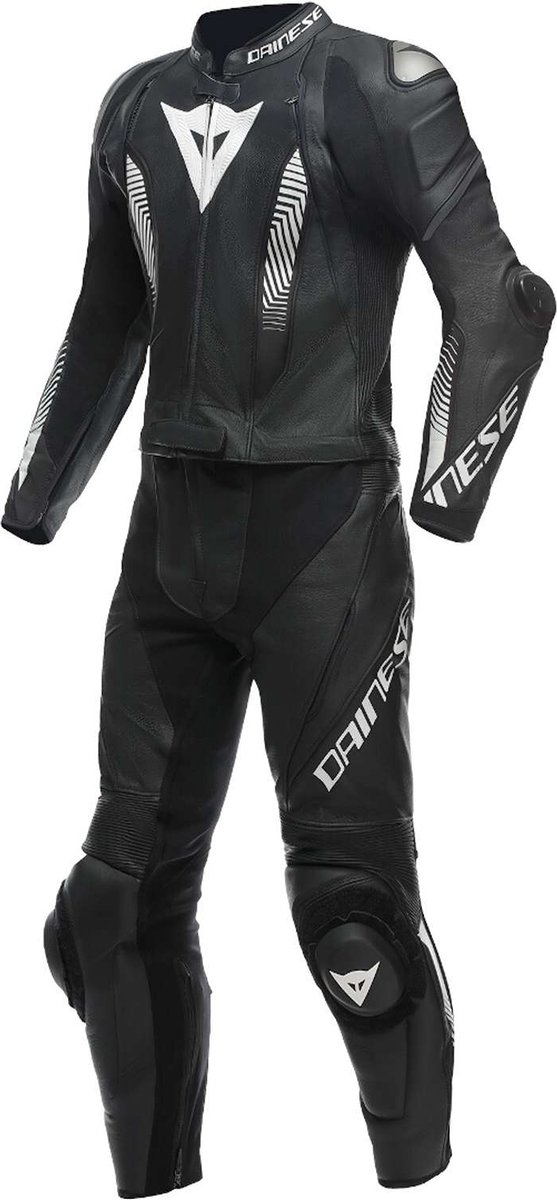 Dainese Laguna Seca 5 Perf. 2-Delig Pak Zwart Zwart Wit - Racepak