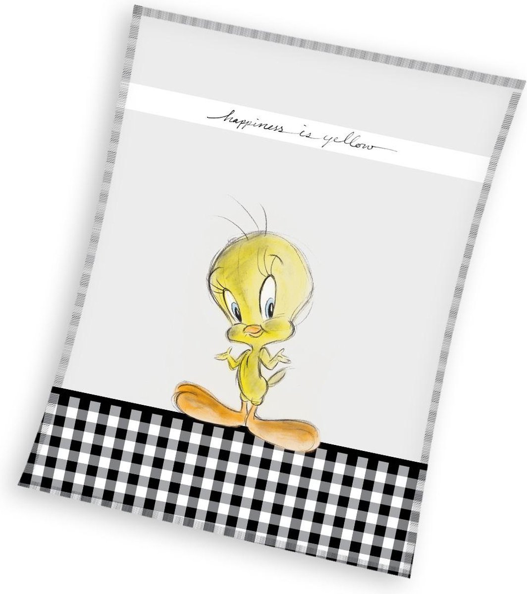 Looney Tunes Tweety fleece plaid 130 x 170 cm Multi