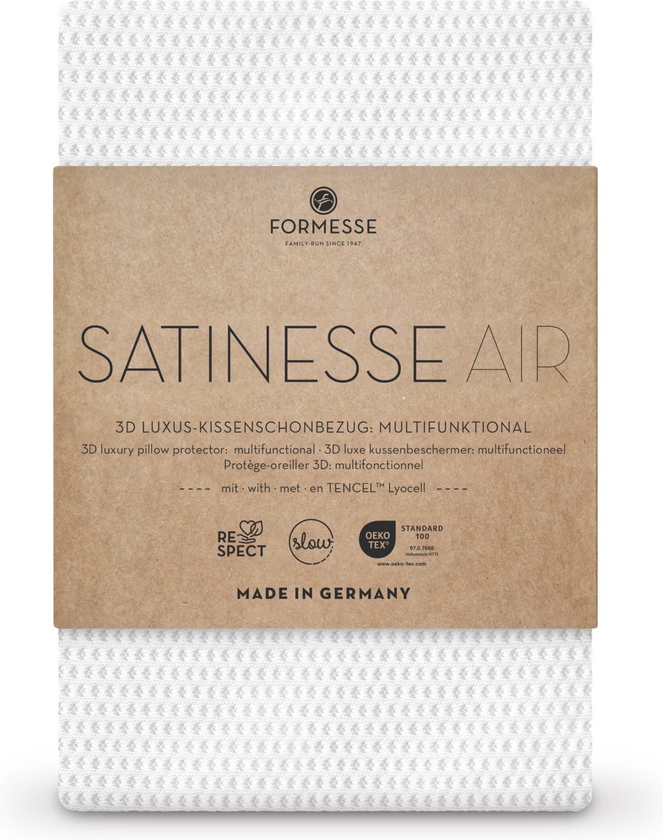 BELLA DONNA Kussenbeschermer Satinesse Air Silver 60x60 cm